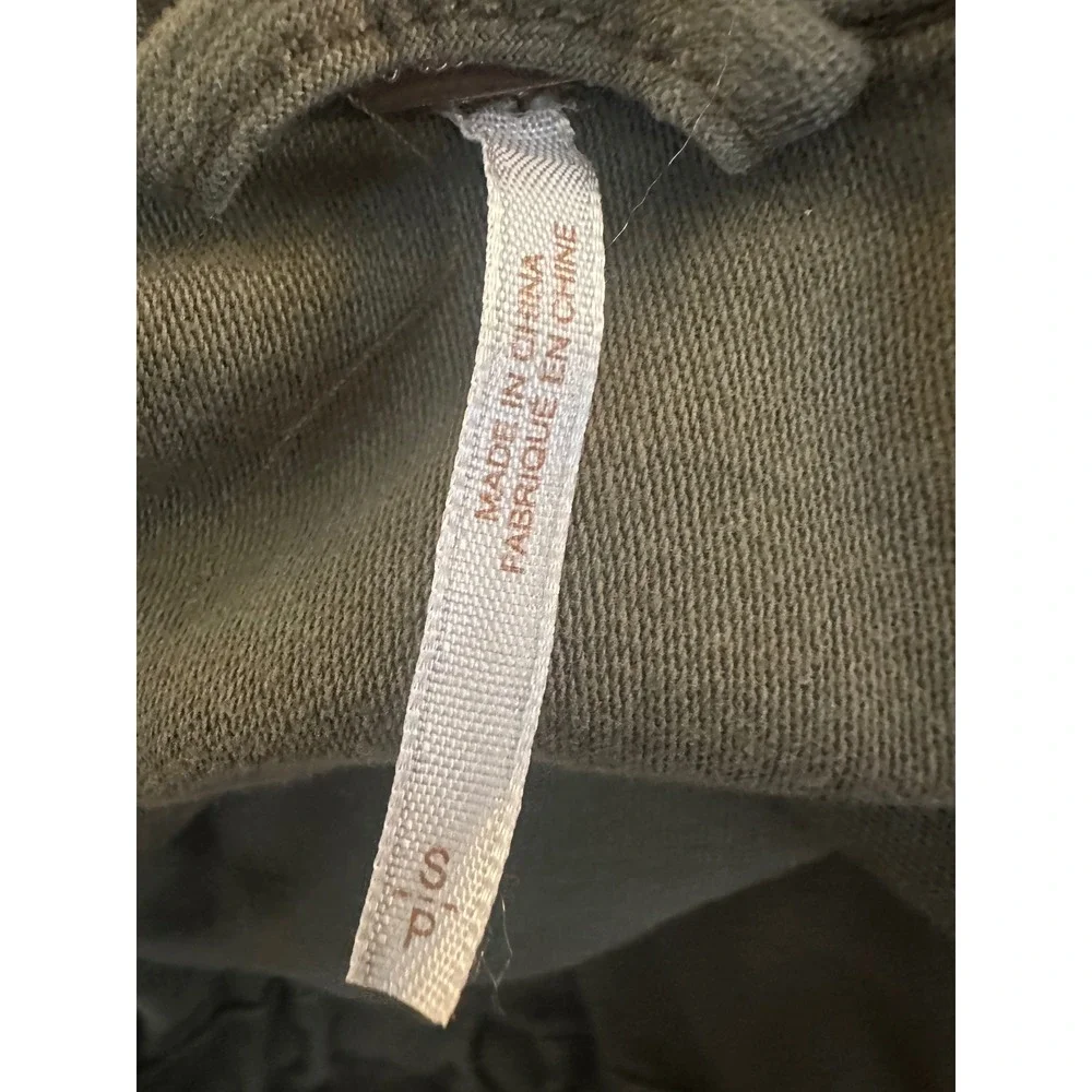 Free People Women's Olive Green Utility Military Field Jacket Size Small